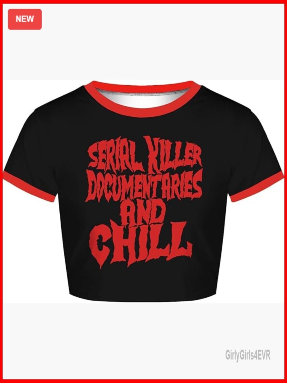 Summer Crop Top Short Sleeve Gothic Graphic Tee Cropped T Shirt